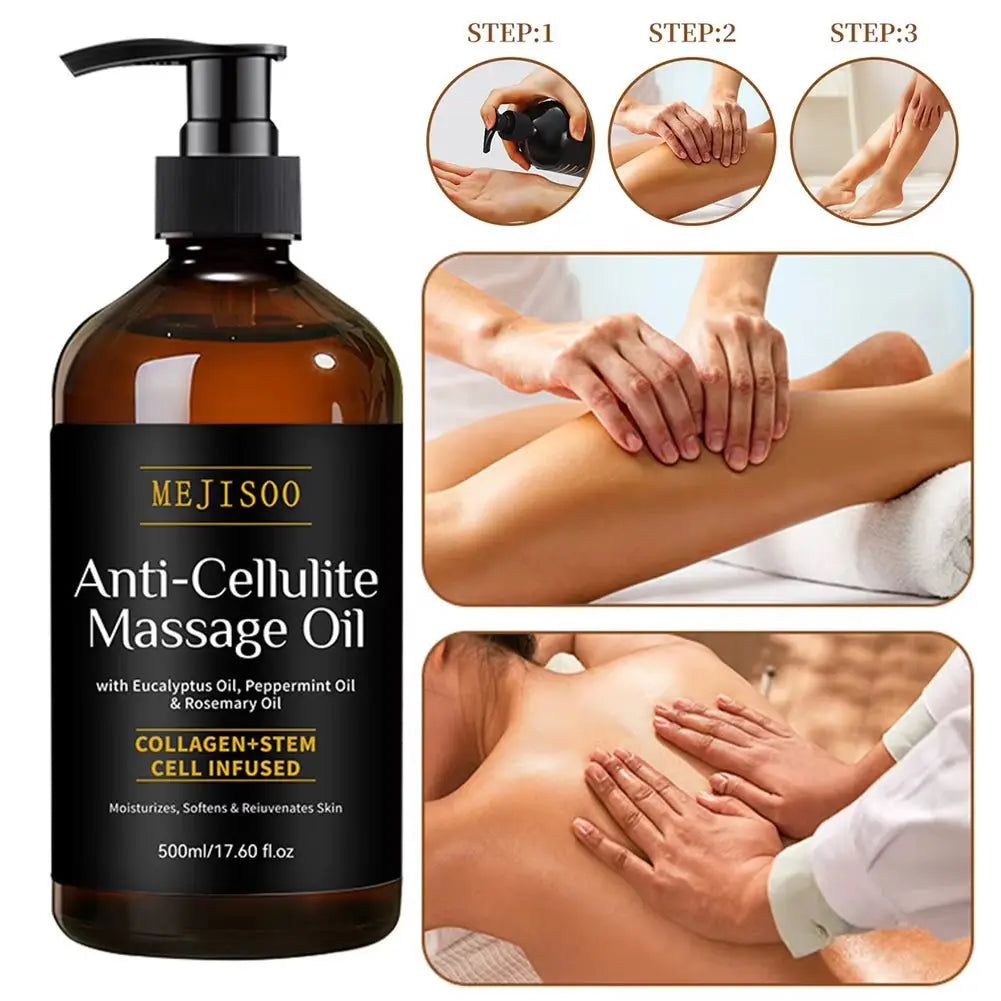 Collagen Body Oil - Powerful Anti-Cellulite Solution - Affordable Skin and Hair Care Products