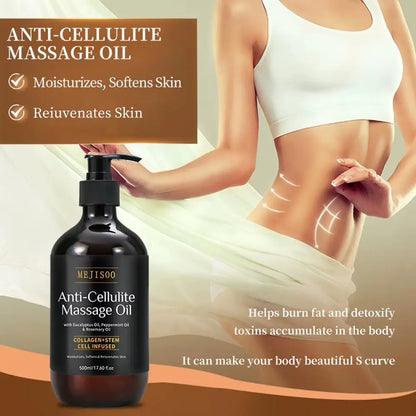 Collagen Body Oil - Powerful Anti-Cellulite Solution - Affordable Skin and Hair Care Products