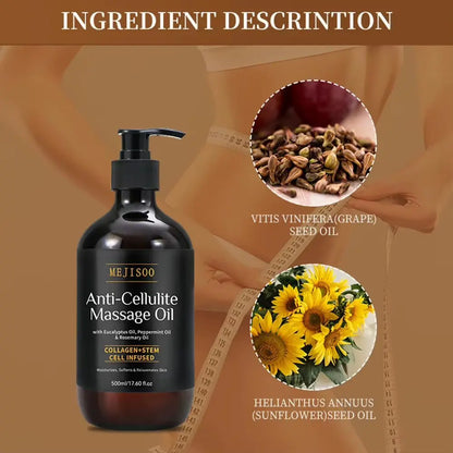 Collagen Body Oil - Powerful Anti-Cellulite Solution - Affordable Skin and Hair Care Products