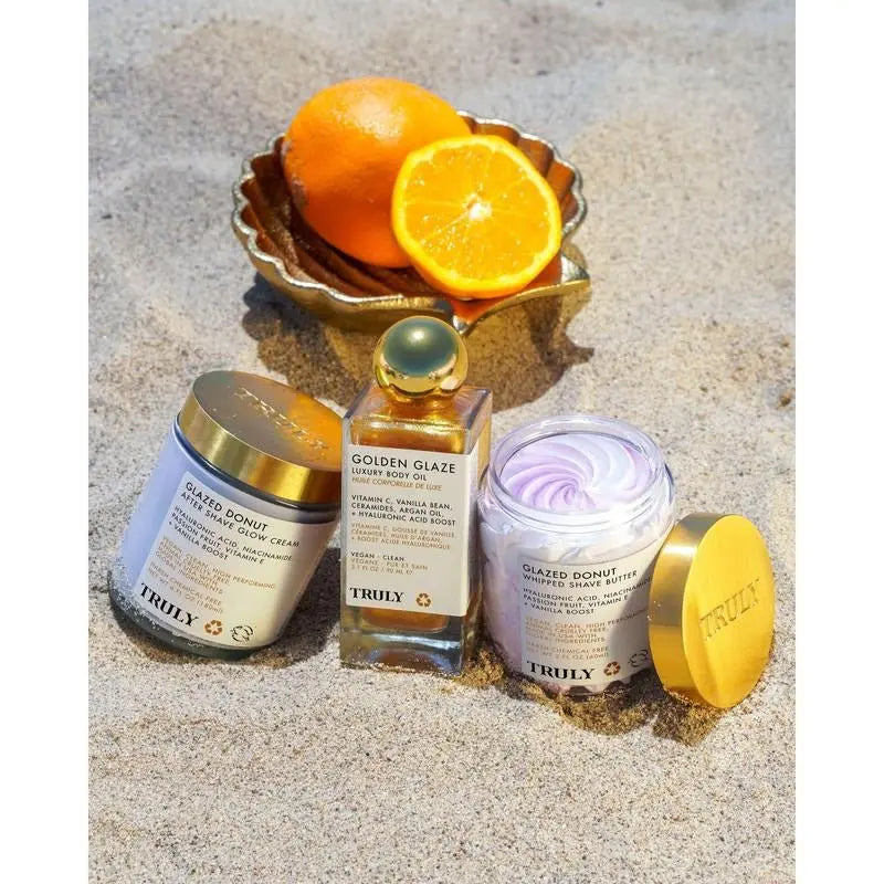 Golden Glaze Body Oil & Shaving Goodies Bundle - Affordable Skin and Hair Care Products