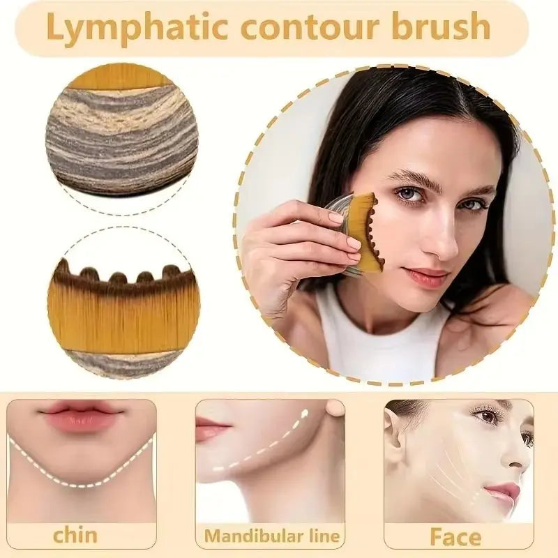 Lymphatic Contour Face Brush - Affordable Skin and Hair Care Products