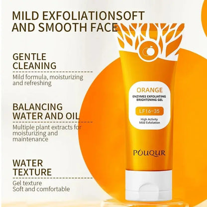 Gentle Exfoliating Gel: Orange Deep Pore Cleansing Scrub - Affordable Skin and Hair Care Products