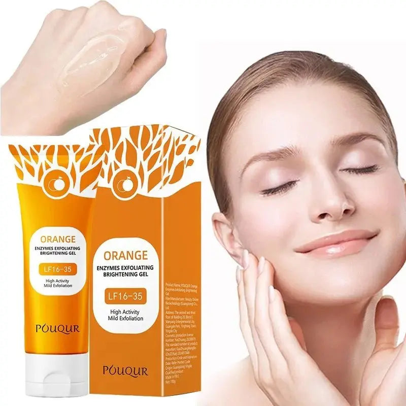 Gentle Exfoliating Gel: Orange Deep Pore Cleansing Scrub - Affordable Skin and Hair Care Products