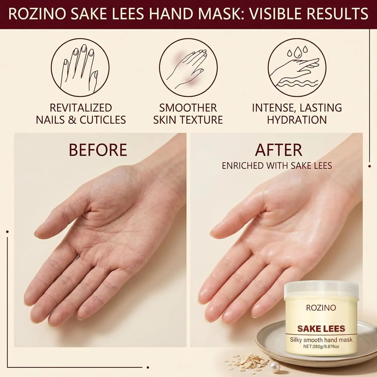 Sake Lees Deep Moisturizing Hand Mask - Affordable Skin and Hair Care Products